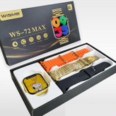 ساعت هوشمند Wisme مدل WS72MAX با بند سیلیکونی و ضد آب